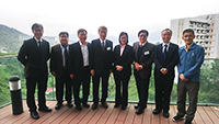 中央研究院院士代表团与中大副校长潘伟贤教授（右四）会晤